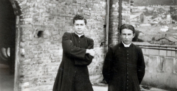 Pablo Henao e Isaac Montaño, s. f. Colección Alfonso Henao Sáenz, Archivo Histórico Arquidiocesano, 2005. AFH LRA D01 023.
